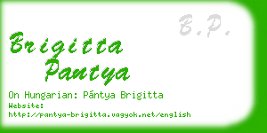 brigitta pantya business card